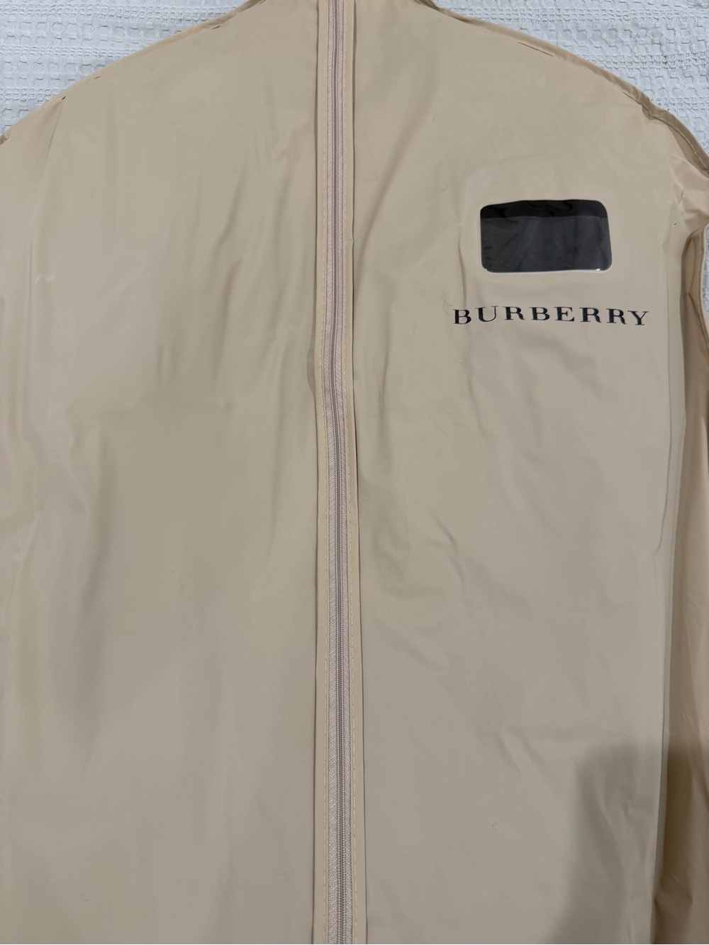Burberry Prorsum Double-Breasted Wool & Leather Trench Coat in Dark Green - Picture 9 of 9
